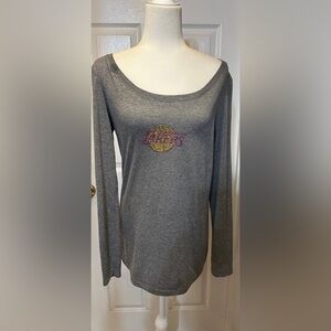 Los Angeles Lakers Top Rhinestone Gray Logo Size XL